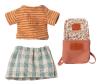 MAILEG I Outfit with backpack for Big Sister Mouse - Pink