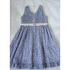 BONJOUR | Ibiza dress in blue English embroidery