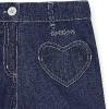 BONTON I Denim Shorts with hearts pockets