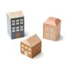 LIEWOOD I Wooden houses - pack of 3