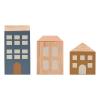 LIEWOOD I Wooden houses - pack of 3