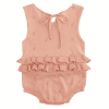 TOCOTO VINTAGE I Barboteuse pointelle rose corail