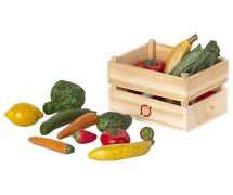 MAILEG I Box of miniature vegetables and fruits