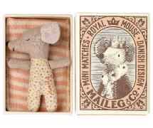 MAILEG I Baby mouse in his matchbox - Pink