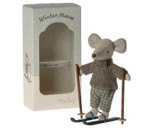 MAILEG I Mouse in winter with his pair of skis, Big brother