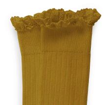 COLLEGIEN I Joséphine high socks - Mustard