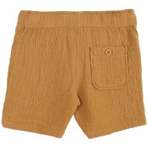 EMILE ET IDA I Cotton gauze Caramel shorts