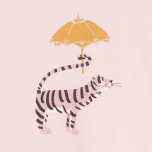 EMILE ET IDA I T-shirt rose Tigre