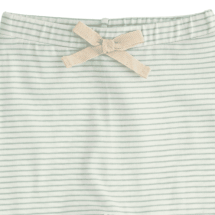TOCOTO VINTAGE I Green and white striped leggings