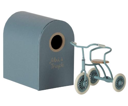 MAILEG I Tricycle et son abri - Petrol Blue