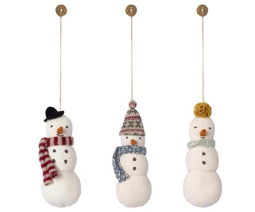 MAILEG I Christmas decoration - 3 snowmen