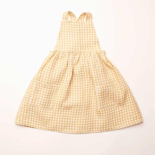 NELLIE QUATS I Robe Conkers Pinafore - Hay Check