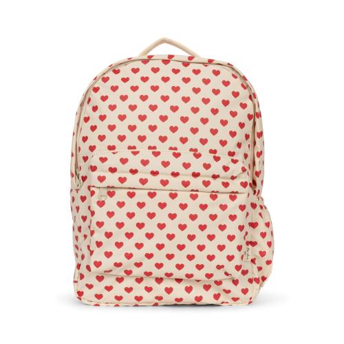 KONGES SLOJD I Waterproof kid backpack Red Hearts